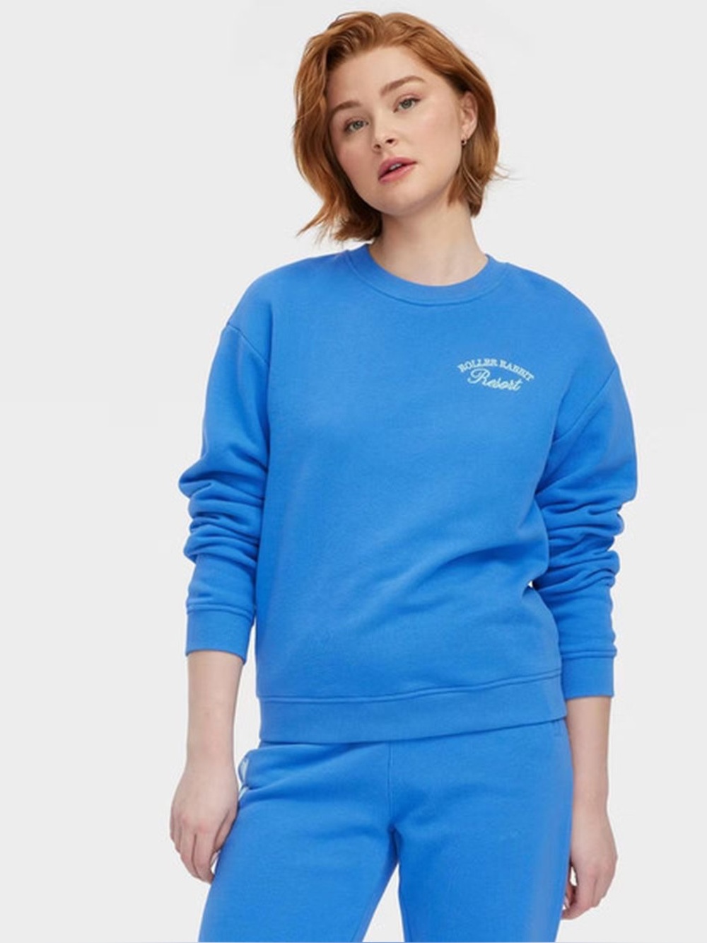 Roller Rabbit Resort Blue Crewneck Sweatshirt